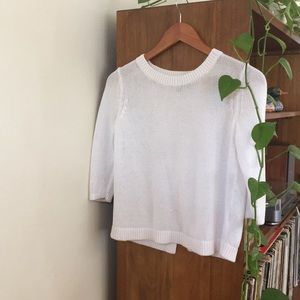 Banana Republic •open back sweater•
